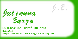 julianna barzo business card