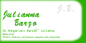 julianna barzo business card